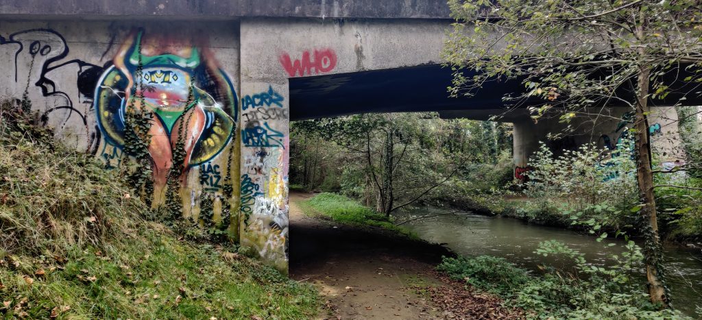 254 - Montataire - Le Thérain - Fresque - pont Graffiti