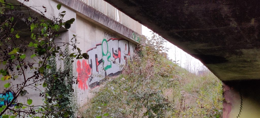 256 - Montataire - Le Thérain - Fresque - pont Graffiti