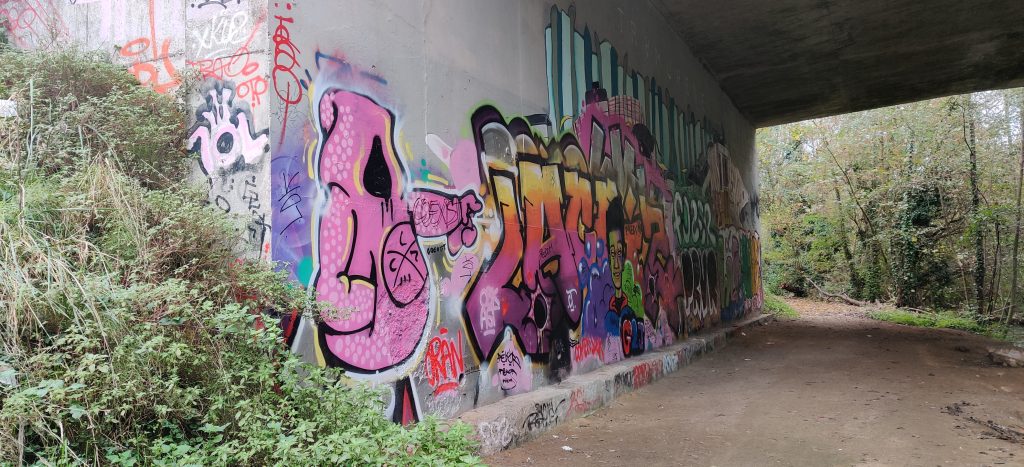 259 - Montataire - Le Thérain - Fresque - pont Graffiti