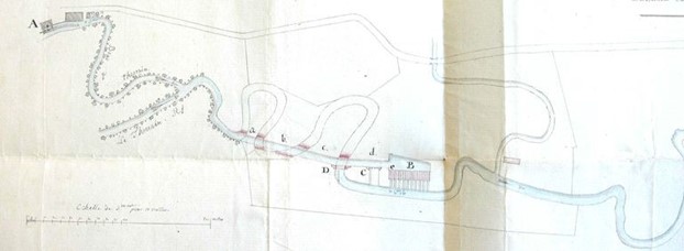 Plan de l'usine Praire, 1810
