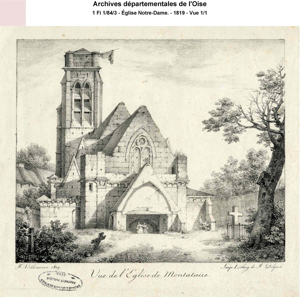 00 – Montataire – Eglise facade – 1819