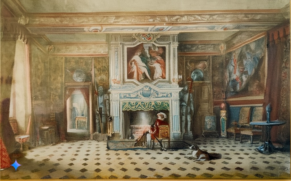05c – Montataire – Tableau chateau interieur