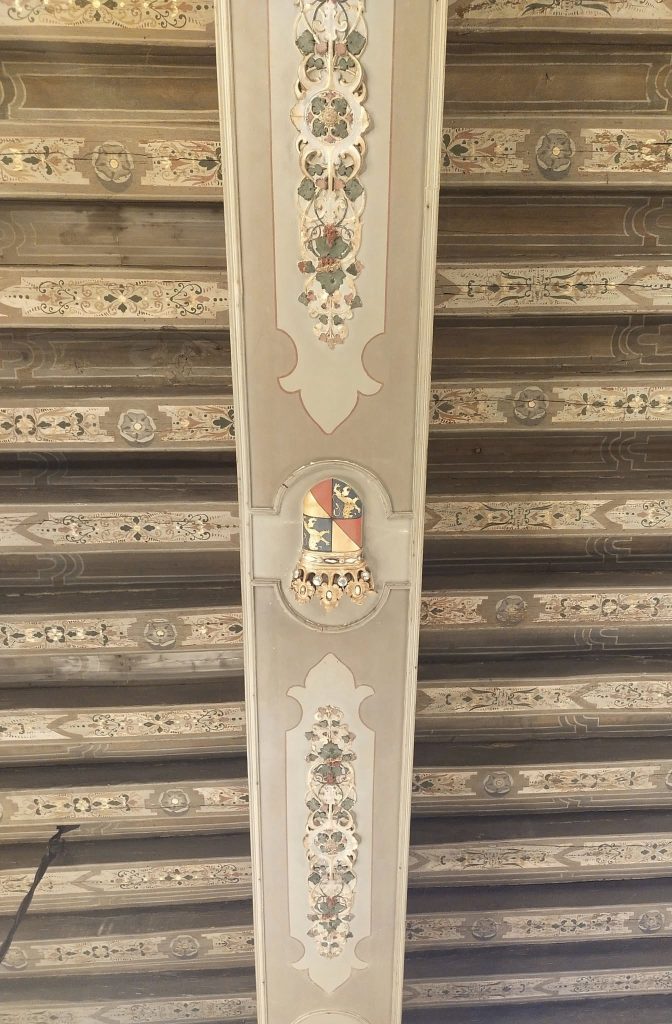 24b – Montataire – Chateau – Interieur – Plafond Salle Réception