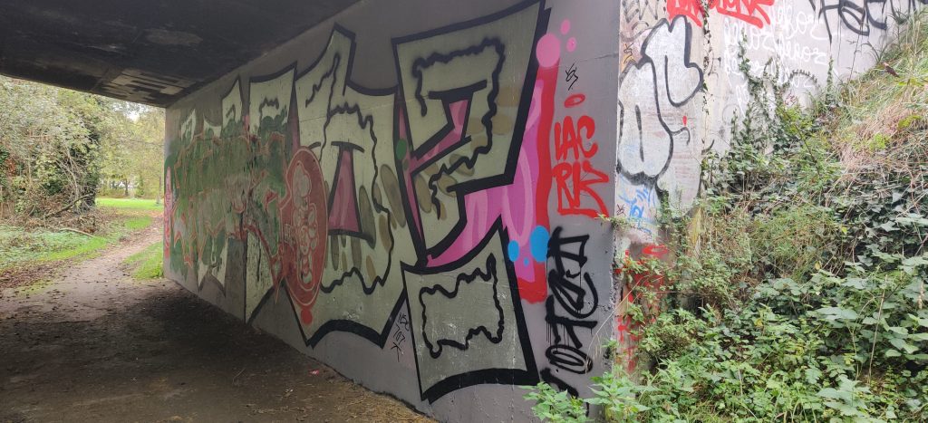 257 – Montataire – Le Thérain – Fresque – pont Graffiti