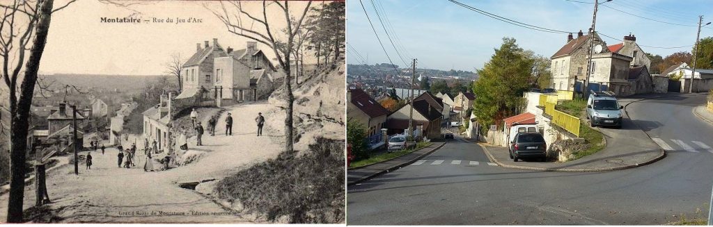 33 – Montataire – rue de l&rsquo;église – rue du jeu d&rsquo;arc d&rsquo;hier et d&rsquo;aujourd&rsquo;hui