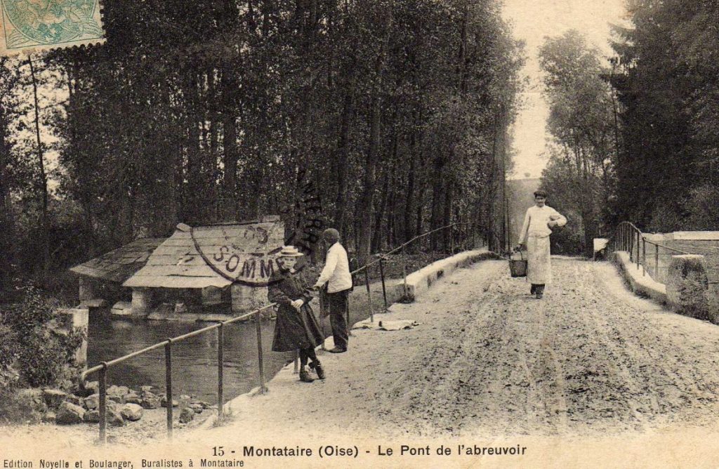 34- Montataire – Le Thérain – Lavoir – le pont de l&rsquo;abreuvoir