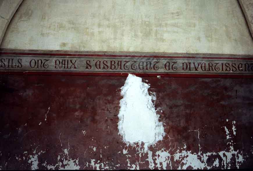 66 – Montataire – Chateau – Interieur – Salle de garde – frise