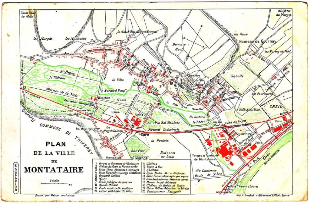 Montataire – plan fin 19eme siecle