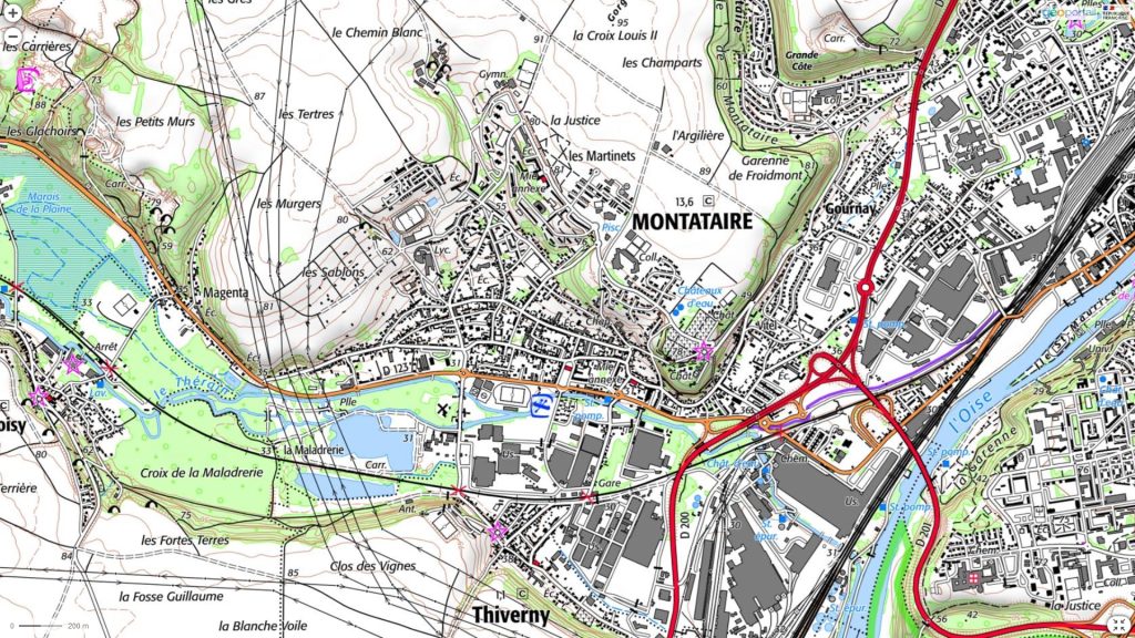 Plan IGN Montataire 1