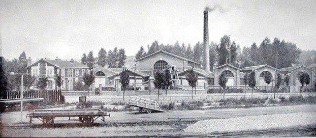 Vue des ateliers de l’usine Voirin, début 20e siècle